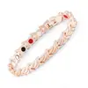 Pulseiras Europeias e Americanas Transfronteiriças Mais Vendidas para Homens e Mulheres Formato de Peixe Pequeno Espiga de Trigo Pulseira Magnética Metal Pulseira de Casal Tornozeleira Joias