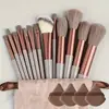 Set de Pinceles y Esponjas de Maquillaje Sijiqing de 13 Piezas Herramienta Set Venta Directa de Fábrica