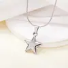 Tohm Joyería de Acero Inoxidable Transfronteriza Colgante de Estrella de Cinco Puntas Nicho Simple Versátil Cadena para Clavícula Accesorios de Alto Nivel Collar