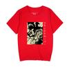Suministro de Fábrica Transfronterizo Camiseta Holgada de Manga Corta de Talla Grande con Estampado de Trébol de Cuatro Hojas Negro-Trébol Negro