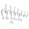 Clips Anchos de Alambre de Acero Redondo, Sujetadores de Cable, Pinzas para Cable, Clips de Fijación de Cable Montados en Pared, Componentes de Cableado