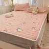 2026 Nueva Sábana Bajera Acolchada de Vellón de Leche Más Gruesa Cálida de Invierno Felpa Ropa de Cama Dormitorio Dormitorio Niños Niñas