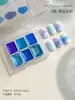 Arte de Uñas 6 Compartimentos Set de Pintura Acuarela Perlada Pintura Sólida Perlada Metálica Pintura para Mezclar Arte de Uñas Pintura Especial Venta al por Mayor