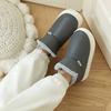 Zapatos Gruesos de Algodón para Pareja, Zapatos Antideslizantes de Suela Gruesa para Interior y Hogar, Zapatos Peludos para Hombre y Mujer, Pantuflas de Algodón de Caña Alta con Tacón