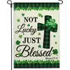 Bandera de Jardín Transfronteriza 2026 St. Bandera Decorativa de Jardín del Día de San Patricio Temu Bandera Decorativa para Exteriores Más Vendida