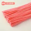 [50 Peças] Pacote de Material DIY Artesanal Criptografia com Palito Torcido para Meninos e Meninas Brincarem em Barracas de Feira Noturna de Jardim de Infância