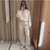 Conjunto de chaqueta bomber con capucha y pantalones anchos casuales, ropa de mujer de comercio exterior europeo y americano transfronterizo, popular en AliExpress