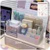 Caja de almacenamiento de escritorio, organizador de cajones para cosméticos y papelería, caja de almacenamiento compartimentada multifuncional, estante para tocador