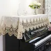 Funda para Piano, Media Funda de Lujo Ligero de Gama Alta, Funda para Piano de Encaje Estilo Europeo, Funda para Piano Eléctrico, Mantel a Prueba de Polvo, Tela de Cubierta Completa
