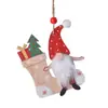Decoraciones Navideñas Nuevas Transfronterizas Colgantes Navideños Árbol de Navidad Hombre Mayor Sin Rostro Colgante de Rudolph