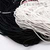Cuerda elástica redonda de látex importada de 1-4 mm, negra, banda de goma súper fina, accesorios para tocados y ropa.