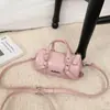 Bolso Infantil de Moda 2026, Elegante Mini Bolso Cilíndrico con Letras, Bolso de Mano y Cruzado para Niñas, Moderno Bolso de Hombro para Niñas