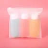 Frascos de conjunto de shampoo e gel de banho, frascos cosméticos portáteis de tamanho de viagem, frascos de creme portáteis para atividades ao ar livre
