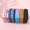 Caja de Regalo Dura Impresa a Color 9X9X3 con Tapa y Base, Caja de Regalo Especial para Pulseras y Brazaletes, Caja de Regalo para Joyería de Tela de Terciopelo