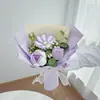 Ramos de punto hechos a mano transfronterizos, productos terminados multicolor, flores artificiales hechas de hilo, regalos y adornos decorativos, en stock para envío directo