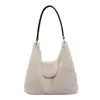 Moda Japonesa Coreana Bolso de Felpa para Mujer Otoño Temprano 2026 Gran Capacidad Elegante Gama Alta para Viaje Diario Bolso de Hombro Único