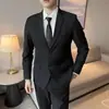 Versátil blazer nuevo sin marca estilo japonés para hombre, versión coreana slim-fit traje de negocios, chaqueta de traje de moda para hombre