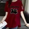 E-commerce Transfronteiriço Marca de Liberação Etiqueta Cortada Balcão Comércio Exterior Camiseta de Manga Curta Feminina Camiseta Solta Feminina Versátil Elegante Tendência Top