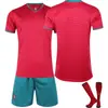2627 Copa do Mundo Portugal Camisa Titular Nº. 7 Camisa do C Ronaldo Nº. 8 B Fei Conjunto Adulto e Infantil Uniforme de Futebol
