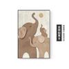 Pintura Decorativa Moderna de Elefante de Luxo Leve para Sala de Estar, Pintura de Parede para Fundo de Sofá com Textura Fantasia, Arte de Parede de Alto Padrão e Grandiosa para Hall de Entrada