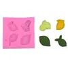 Molde de Silicona para Fondant de Fruta de Limón Accesorios para Decoración de Pasteles DIY para Hornear