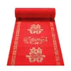 Tapete Vermelho Descartável de Feltro Não Tecido para Casamento Tapete Vermelho Antiderrapante Espessado Decoração de Hall de Entrada Tapete Vermelho