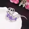 Moda coreana temperamento broche de circón para mujer corsage de alta gama atmosférico pin para traje de boda abrigo venta al por mayor