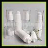 Botella de Vacío Blanca 30ml Loción para el Cuidado de la Piel Cosmético Viaje Portátil Esencia Embotellada Leche Presionando Botella Vacía Pequeña Regadera
