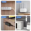Fijador de Regleta de Enchufe Regleta de Enchufe sin Taladro para Montar en Pared Regleta de Alimentación Fija para Montar en Pared Almacenamiento de Router