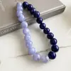 Collar de cuentas acrílicas de color dopamina transfronterizo europeo y americano, cadena para la clavícula de diseño nicho, cadena para el cuello moderna y versátil