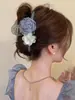 Pinza para el Cabello de Flor de Rosa Nube Súper Hada para Mujer, Nuevo Estilo de Alta Gama 2026, Pasador para la Parte Posterior de la Cabeza, Pinza para Moño, Pinza de Tiburón
