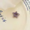 Material Acrílico para Abalorios con Agujero Recto Cuentas Dulces Huecas en Forma de Estrella Accesorios DIY Llavero Cadena para Teléfono Decoración