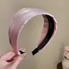 Diadema de Satén de Color Sólido con Ala Ancha para Mujer 2026 Nuevo Estilo Diadema para Lavarse la Cara, Accesorio para el Cabello de Moda de Gama Alta