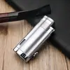 Suministro Transfronterizo Baicheng Sanlong Metal Inflable Encendedor de Cigarros de Tres Vías Llama Azul Portátil A Prueba de Viento Llama Azul