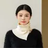 Bufanda de Cuello Falso con Botones de Punto para Mujer Primavera Otoño Invierno Decoración de Suéter Cuello Falso Versátil para Suéter