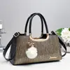 Bolsa de Mão Feminina 2025 Nova Moda Casual Ombro Único Em Estoque Bolsa Transversal Versátil Simples Grande Capacidade