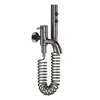 Grifo para fregadero de cobre completo color Gris Pistola, grifo monomando con rociador, multifunción, tipo extendido para balcón, de pared abierta