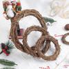 Guirlanda de vime redonda de natal, sala de estar, hotel, casa de família, acessórios, faça você mesmo, materiais artesanais, decoração de parede de flores de casamento