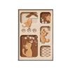 Pintura Decorativa Antigua de Gato para Sala de Estar Retro Dibujo Animado Animal Pintura de Piso Fondo de Sofá Pintura Colgante Murales de Entrada