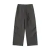 Calça Cargo Nova de Outono com Design High Street para Homens Retro Tendência Solta de Perna Larga Casual Longa
