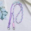 Huayang Cor Nova Corda Trançada Lanyard para Celular Pingente Decoração Nova Chaveiro Acessórios de Lanyard Trançado Atacado