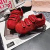 2026 Nuevo Estilo Caliente Portatarjetas de Velcro Mate Portatarjetas de Cuero Zapatos Casuales de Plataforma Balala Cabeza Grande Zapatos de Entrenamiento Alemanes Zapatos de Suela Plana Individuales Mujer