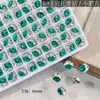 Acessórios de nail art com diamantes quadrados pequenos K9, populares online, ultrabrilhantes, luxo leve, alta qualidade, bolinhas de diamante empilhadas coloridas para unhas