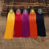 Ventas directas de fábrica estilo étnico nuevo borla antiarrugas vertical creativo colorido oreja DIY colgante de coche al por mayor