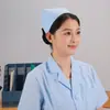 Gorro de Enfermera Médico Gorra de Trabajo para Médico de Laboratorio Hombres y Mujeres Textil Baotou Gorra Antipolvo Blanca Venta al por Mayor Versátil Protector Solar