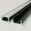 Canaleta de Luz Negra Mate 1709LED Tira de Luz Dura Carcasa de Aluminio para Canaleta Gabinete de Joyería Gabinete de Tira de Aluminio Tira de Luz Oculta