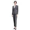 Uniforme de trabajo de recepcionista cajero de restaurante de hotel de alta gama, nuevo conjunto de chaleco de traje profesional estilo chino de otoño para mujer