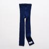 C558 Calcetines Infantiles al por Mayor Tela Lisa Primavera y Otoño Etiqueta Calcetines de Doble Aguja Color Sólido Simple Calcetines de Algodón para Niños y Niñas
