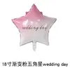 Globos de Estrella de Cinco Puntas de 18 pulgadas, Globos de Corazón de Papel de Aluminio, Globos al por Mayor de Fábrica Original con Diseños Impresos para Decoración de Ambiente