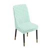 Cross-border Houndstooth Arc Chair Cover Four Seasons Universal Household Dining Chair Cover Respirável Antiderrapante Advanced Sense Chair Cover
